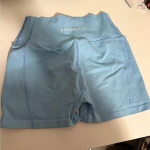 Alphalete Light Blue Seamless Shorts